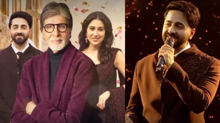 Ayushmann Khurrana: कभी-कभी मेरे दिल में ख्याल आता है..., बर्थडे वीक में केबीस सेट पर पहुंच आयुष्मान खुराना ने बिग बी को दिया ट्रिब्यूट