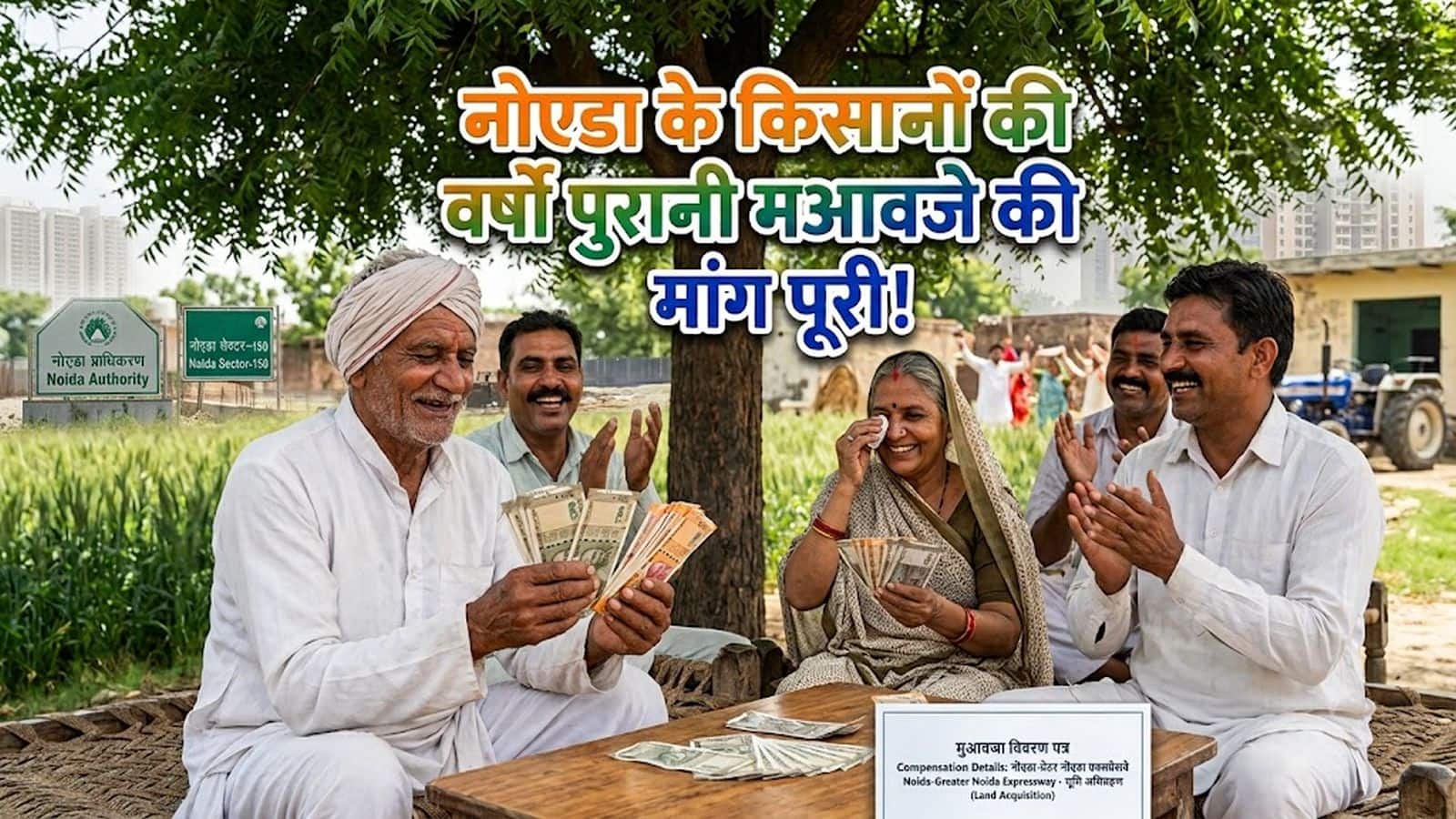 ग्रेटर नोएडा के 4500 किसानों की बल्ले-बल्ले! 500 करोड़ से ज्यादा का मिलेगा अतिरिक्त मुआवजा, 64.7% भुगतान का रास्ता साफ