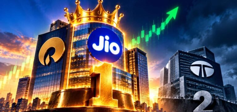 Jio की दमदार लिस्टिंग से बदल गया बाजार का बादशाह! TATA को पछाड़कर रिलायंस बना देश का सबसे बड़ा बिजनेस ग्रुप